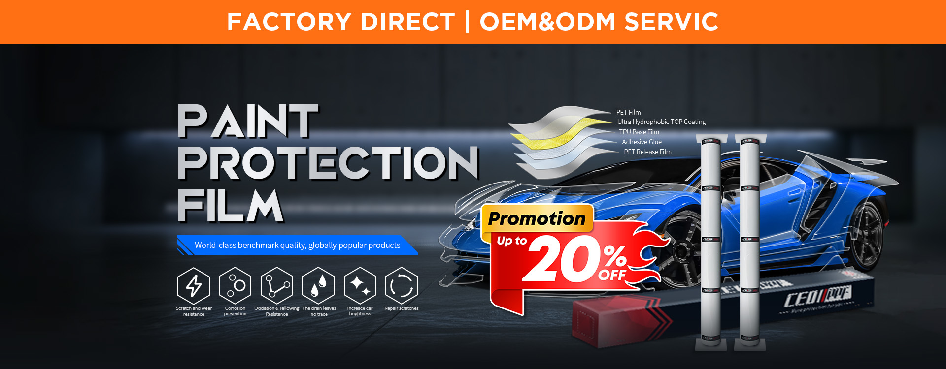 kualitas film pelindung cat mobil pabrik